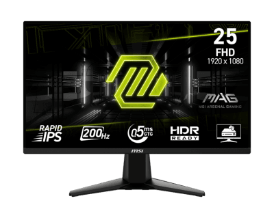Монитор MSI MAG 255F E20 - 24.5" 200Hz, FHD (1920x1080) 16:9, Rapid IPS Anti-glare, 0.5ms