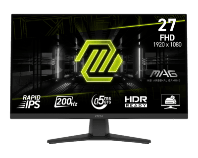 Монитор MSI MAG 272F - 27" 200Hz, FHD (1920x1080) 16:9, Rapid IPS, 0.5ms