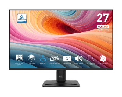 Mонитор MSI PRO MP275 E2 - 27" 120Hz, FHD (1920x1080) 16:9, IPS Anti-glare, 1ms/4ms