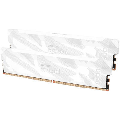 Памет Crucial Pro OC 32GB Kit (2X16GB) DDR5-6400 CL32 UDIMM White