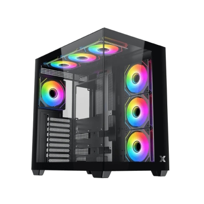 Кутия Xigmatek Aqua V Air (H23A), ATX, 7 ARGB Fans included