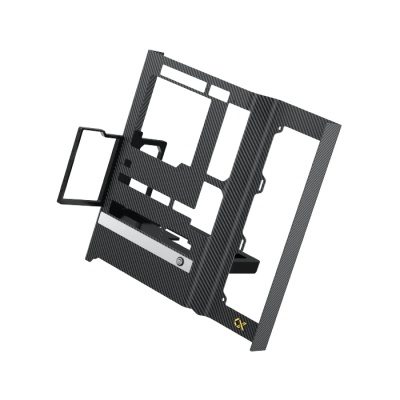 Кутия Xigmatek Carbonic Black, ATX, Carbon Fiber