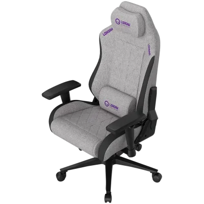 LORGAR CHA41, Ergonomic Gaming Chair Advanced, premium anti-stain fabric, Grey