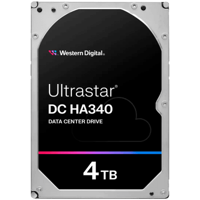 HDD Server WD Ultrastar DC HA340 4TB 512e SE, 3.5’’, 256MB, 7200 RPM, SATA, SKU: 0B47076