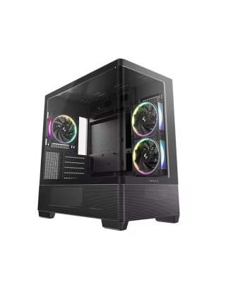 Кутия DeepCool CG380U 3F, Mid Tower, mATX, 3x120mm ARGB Fans included