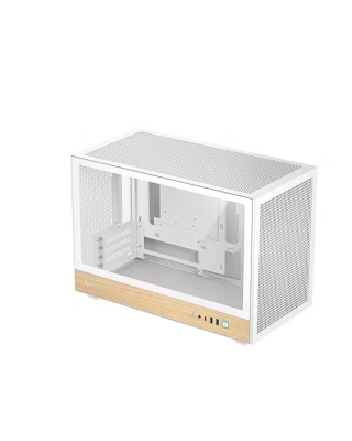 Кутия DeepCool CH260 WOOD WH, Mini Tower, mATX