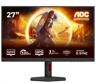 Монитор AOC Q27G4SRU - 27" Fast IPS WLED, 2560x1440@320Hz, 1ms GtG, 0.3ms MPRT, 2Wx2