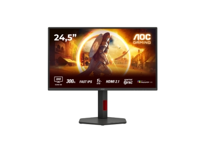 Монитор AOC Q25G4SR - 24.5" IPS WLED, 2560x1440@300Hz, 1ms GtG, 0.3ms MPRT, 2Wx2