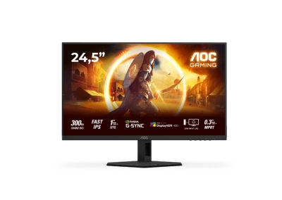 Монитор AOC 25G4SRE - 24.5" Fast IPS WLED, 1920x1080@300Hz (OC 310Hz), 1ms GtG, 0.3ms MPRT