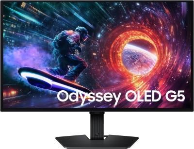 Монитор Samsung Odyssey G5 LS27FG500SUXEN - 27", 2560x1440, QHD, 180Hz, QD-OLED, HDR10, 16:9, 0.03ms