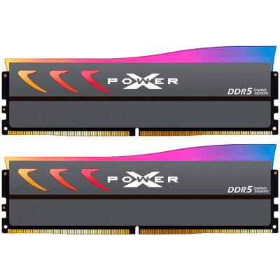 Silicon Power D5XN 64GB (32GBx2), DDR5-6000,C38,RGB-UDIMM,(2Gx8 DR),w/HS-G