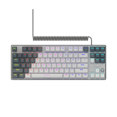 LORGAR Azar 514TKL, Wired RGB mechanical gaming keyboard, white, EN layout