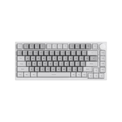 Клавиатура Ajazz AK820 - Mille feuille Yellow Switches [Linear] (English US), White Gray, White Light, с кабел