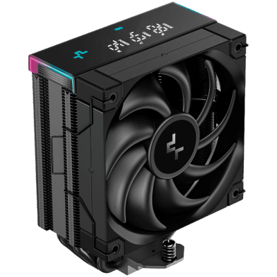 DeepCool AK400 DIGITAL PRO, CPU Air Cooler, 1x120mm FT12 SE PWM Fan, Digital Display, ARGB, Core Touch Technology 2.0, 4 Heatpipes, LGA1851/1700/1200/115x, AMD AM5/AM4, 126x97x159 mm(LxWxH), 3Y, R-AK400-BKAPMN-G