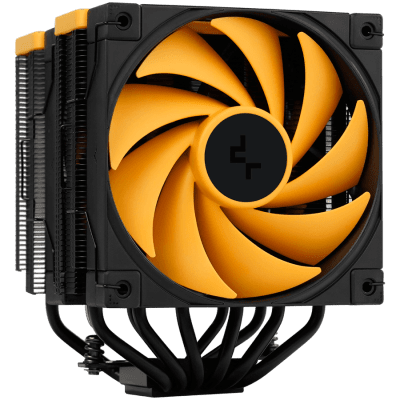 DeepCool AK620 ZERO DARK ZORIA, CPU Air Cooler, 2x120mm PWM Fan, 6 Heatpipes, LGA2066/2011-v3/2011/1700/1200/115x, AMD AM5/AM4, 129x138x160 mm(LxWxH), 3Y, R-AK620-BKNPMN-E