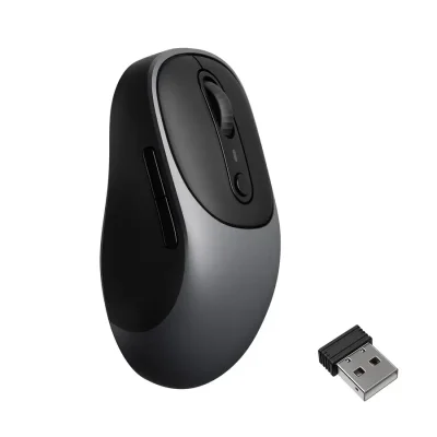 Мишка Keychron BM24 1000Hz - Metal Gray, безжична WiFi+BT