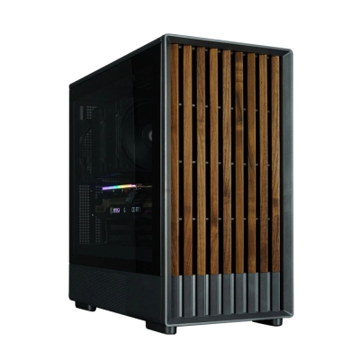 Кутия Zalman P10 NAMU, BLACK, mATX - Wood