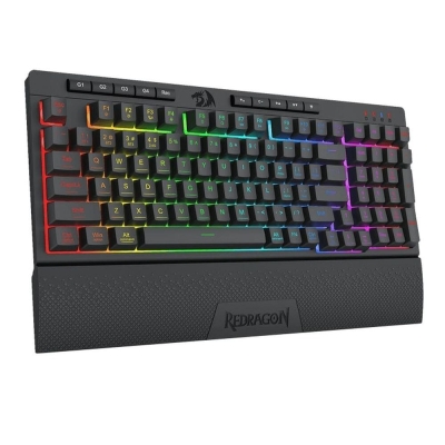 Геймърска клавиатура Redragon Shiva K515-RGB с RGB подсветка - черна