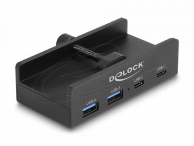 Delock USB Хъб, 4 порта, 5 Gbps, 2 x USB-A, 2 x USB-C