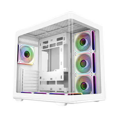 Кутия CoolerMaster Elite 600 - Бял, ATX, 7 fans included
