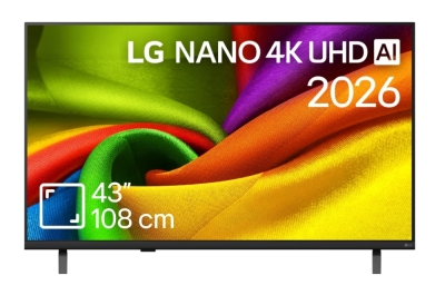 Телевизор LG 43NU8E0B3LA - 43" 4K HDR UHD, 3840x2160, AI Alpha 7, HDR 10, webOS 26, ThinQ AI