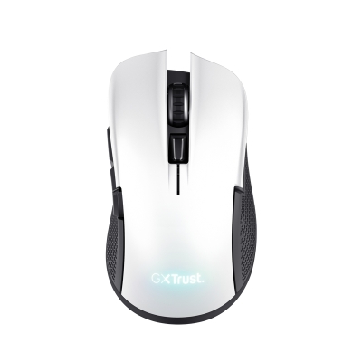 Мишка TRUST GXT 923 Ybar RGB Gaming Mouse White, безжична WiFi