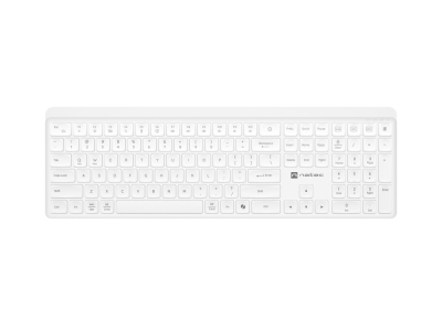 Клавиатура Natec Wireless Keyboard Tang US, Silent, Slim, White, безжична WiFi+BT