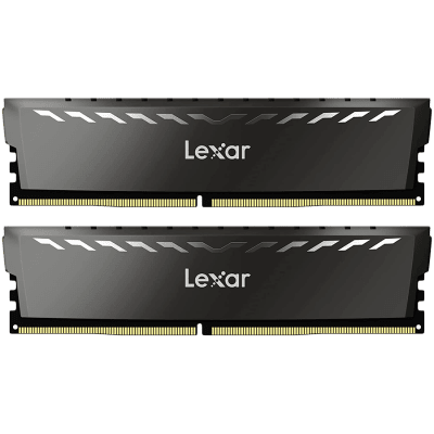 Lexar 2x16GB THOR DDR4 3200 UDIMM XMP Memory with heatsink. Dual pack