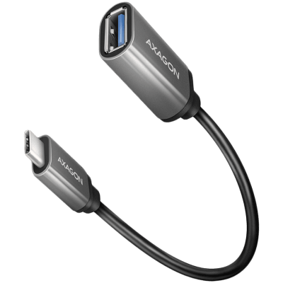 AXAGON RUCM-AFAC USB 3.2 Gen 1 Type-C Male > Type-A Female, cable adapter 0,2m, 3A, ALU