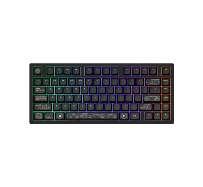 Клавиатура Dark Project ALU81A Terra Nova V2 Black RGB, с кабел и безжична WiFi+BT