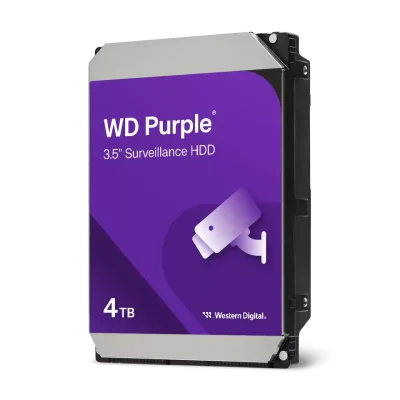 Хард диск WD Purple, 4TB, 5400rpm, 128MB, SATA 3, WD44PURZ