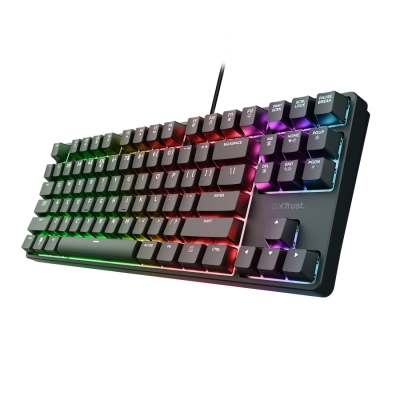 Клавиатура TRUST GXT864 Cada TKL Gaming Keyboard US, с кабел