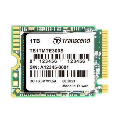 SSD диск Transcend 1TB, M.2 2230, PCIe Gen3x4, NVMe, 3D TLC, DRAM-less