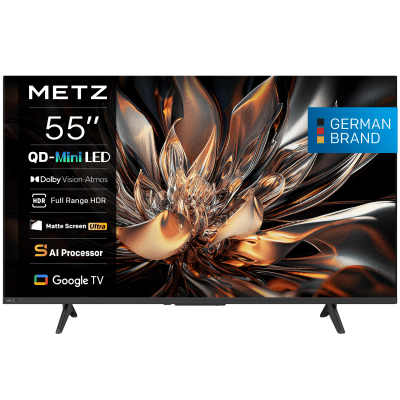 Телевизор METZ 55MNH7000Z - 55" UHD 4K QD-Mini LED, Matte Screen Ultra, Google TV, Клас E