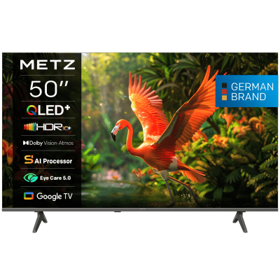 Телевизор METZ 50MQH7500Z - 50" UHD 4K QLED+ Google TV, Клас E