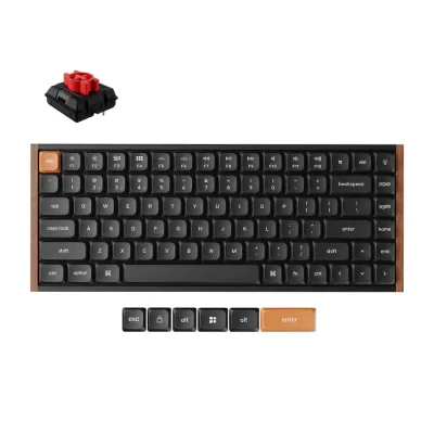 Механична клавиатура Keychron K3 MAX SE Black QMK/VIA - Milk POM Red Switch, с кабел и безжична WiFi+BT