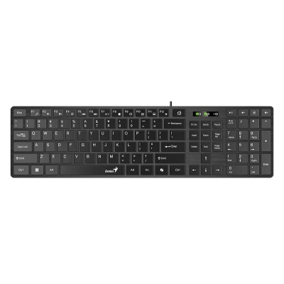 Клавиатура Genius Slim Keyboard SlimStar 126 Black - Copilot, Low profile Chocolate