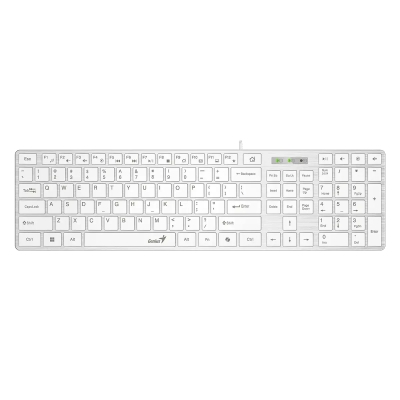 Клавиатура Genius Slim Keyboard SlimStar 126 White - Copilot, Low profile Chocolate