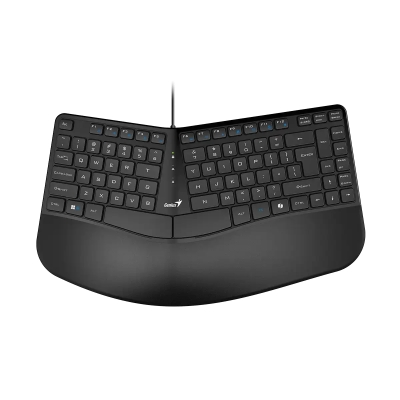 Клавиатура Genius Ergonomic Keyboard Ergo KB-700 Black - Copilot, Split Wave Design, Palm Rest