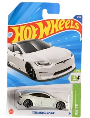 Количка Tesla Model S Plaid 1:64 (Hot Wheels)