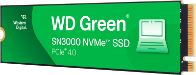 SSD диск WD Green SN3000 NVMe (M.2 2280, 1TB, PCIe Gen4x4) BULK PACK (216 UNITS)
