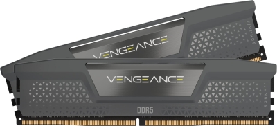 Памет CORSAIR DDR5, 5200MT/s 16GB (2x8GB) DIMM, 40-40-40-77, VENGEANCE DDR5 Cool Grey Heatspreader, Black PCB, 1.25V