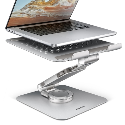 AXAGON STND-LR ALU HQ ROTATING massive stand for 10"-16" laptops, many adjustable angles