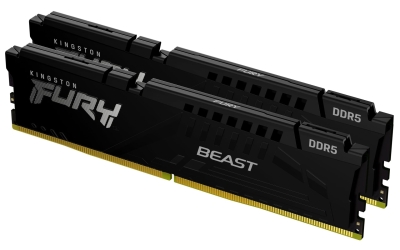 Памет Kingston 64GB 6400MT/s DDR5 CL32 DIMM (Kit of 2) FURY Beast Black EXPO