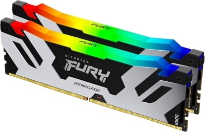 Памет Kingston 64GB 6400MT/s DDR5 CL32 DIMM (Kit of 2) FURY Renegade RGB XMP EAN: 740617339406