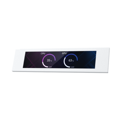 Екран Xigmatek 9" LCD Screen Kit - White EN48685 (WH,For Pano II Series White Chassis,Magnetic Bracket,HDMI & USB Cable,Brown Box)