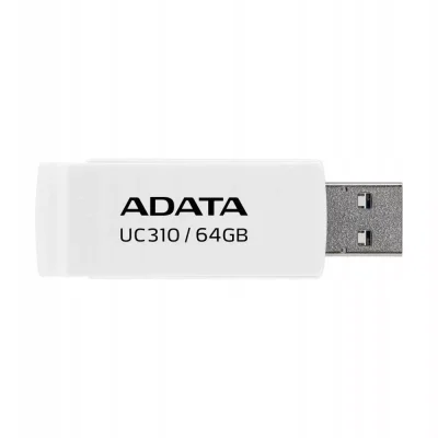 Памет 64GB USB Flash Drive, A-Data UC310, USB 3.2 Gen 1, бяла