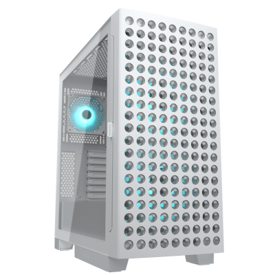 Кутия COUGAR AIRFACE ECO RGB, Mid Tower, E-ATX, White, 3 fans included