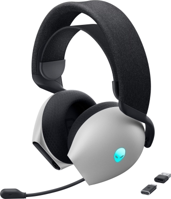Слушалки Dell Alienware Tri-Mode Wireless AW725H Lunar Light