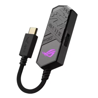 Звукова карта Asus ROG Clavis (90YH02N0-B2UA00), 7.1, USB Type-C, DAC + Aura Sync RGB, 1x AUX